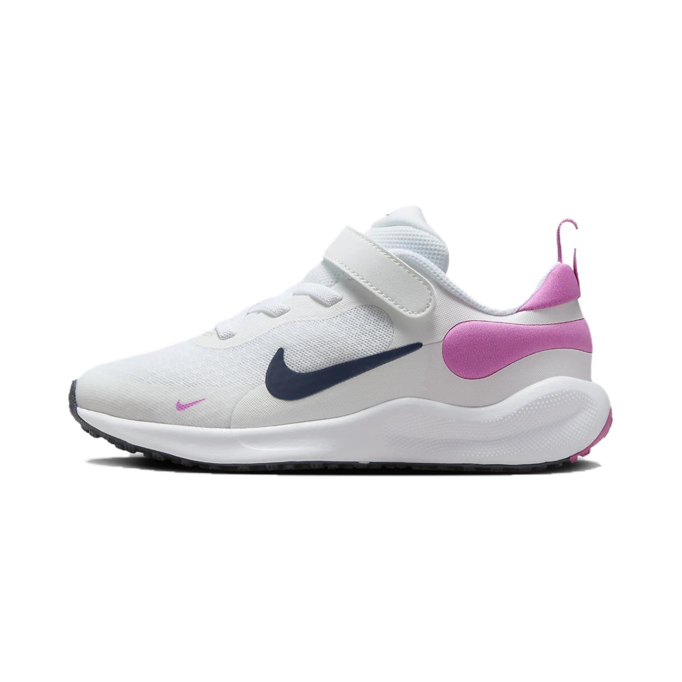 (Youth) Nike Revolution 7 'White Playful Pink Navy' FB7690-103