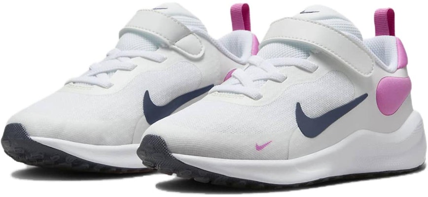 (Youth) Nike Revolution 7 'White Playful Pink Navy' FB7690-103 Lookbook (Youth) Nike Revolution 7 'White Playful Pink Navy' FB7690-103