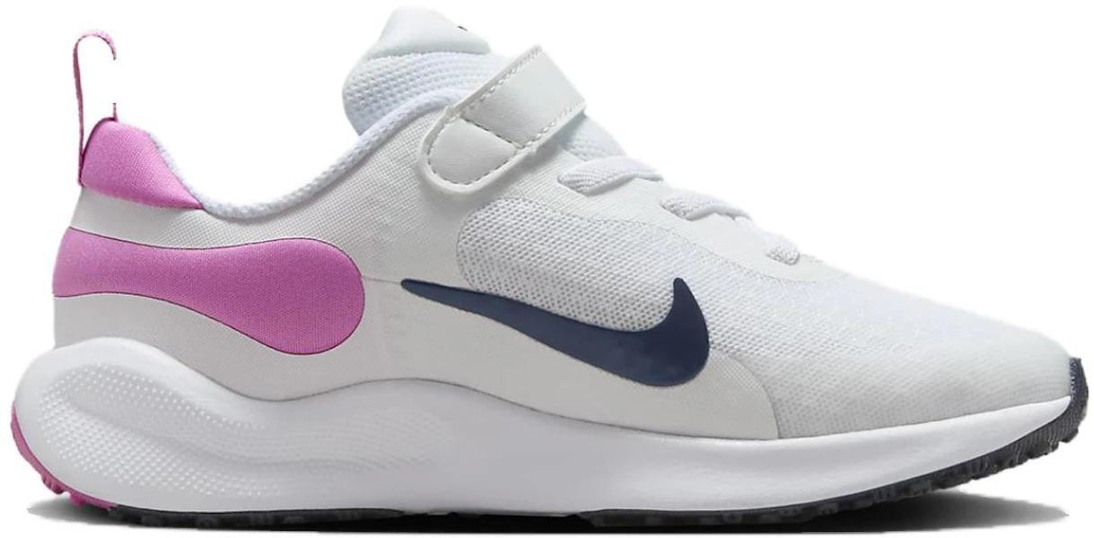 (JR) Nike Revolution 7 ''Putih Playful Pink Navy'' FB7690-103 Lookbook (JR) Nike Revolution 7 ''Putih Playful Pink Navy'' FB7690-103