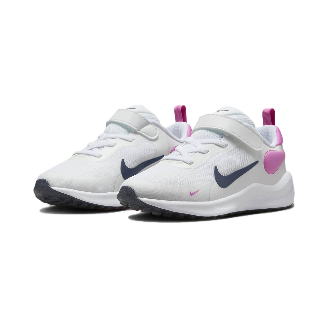 Shop (JR) Nike Revolution 7 ''Putih Playful Pink Navy'' FB7690-103