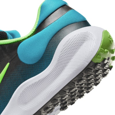 (Youth) Nike Revolution 7 Black/Football Gray/Aquamarine/Green Strike FB7689-005 Cheap (Youth) Nike Revolution 7 Black/Football Gray/Aquamarine/Green Strike FB7689-005