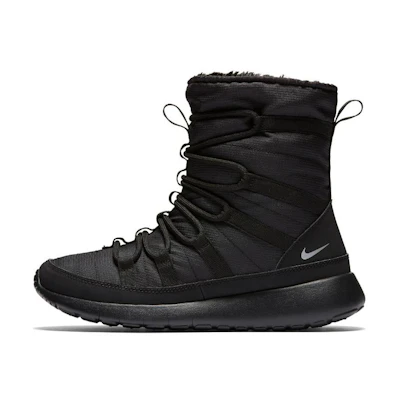 (Youth) Nike Roshe One Hi 'Black Metallic Silver'