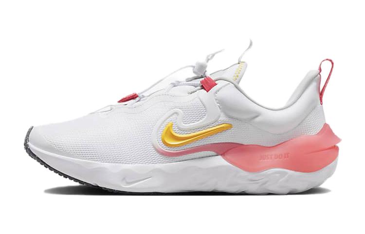 (Youth) Nike Run Flow 'White Pink Yellow' DR0472-100