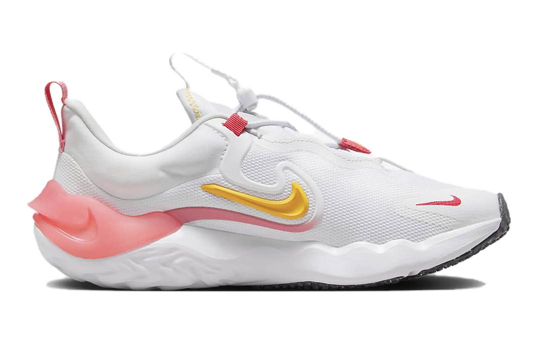 Order (JR) Nike Run Flow ''Weiß Pink Gelb'' DR0472-100