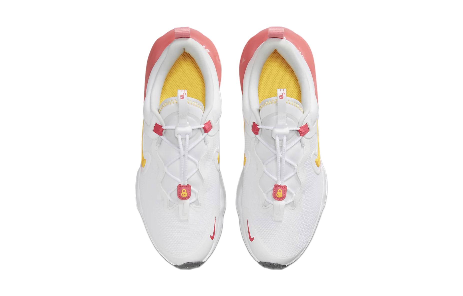Shop (JR) Nike Run Flow ''Weiß Pink Gelb'' DR0472-100