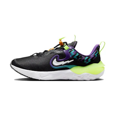 (Youth) Nike Run Flow SE 'Black Teal Nebula Volt'