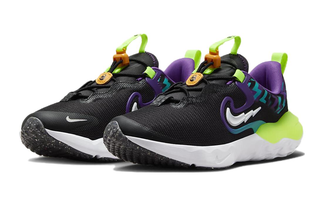 Lookbook (JR) ナイキ ランフロー イージーオン/オフ 黒青緑
(Nike Ran Furō Izī On/Ofu Kuro Ao Midori) DZ4490-001