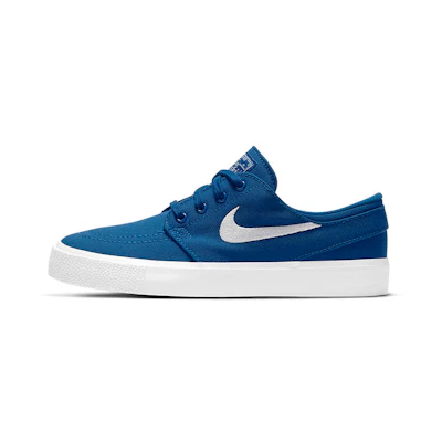 (Youth) Nike SB Skateboard Zoom Stefan Janoski Canvas 'Blue White'