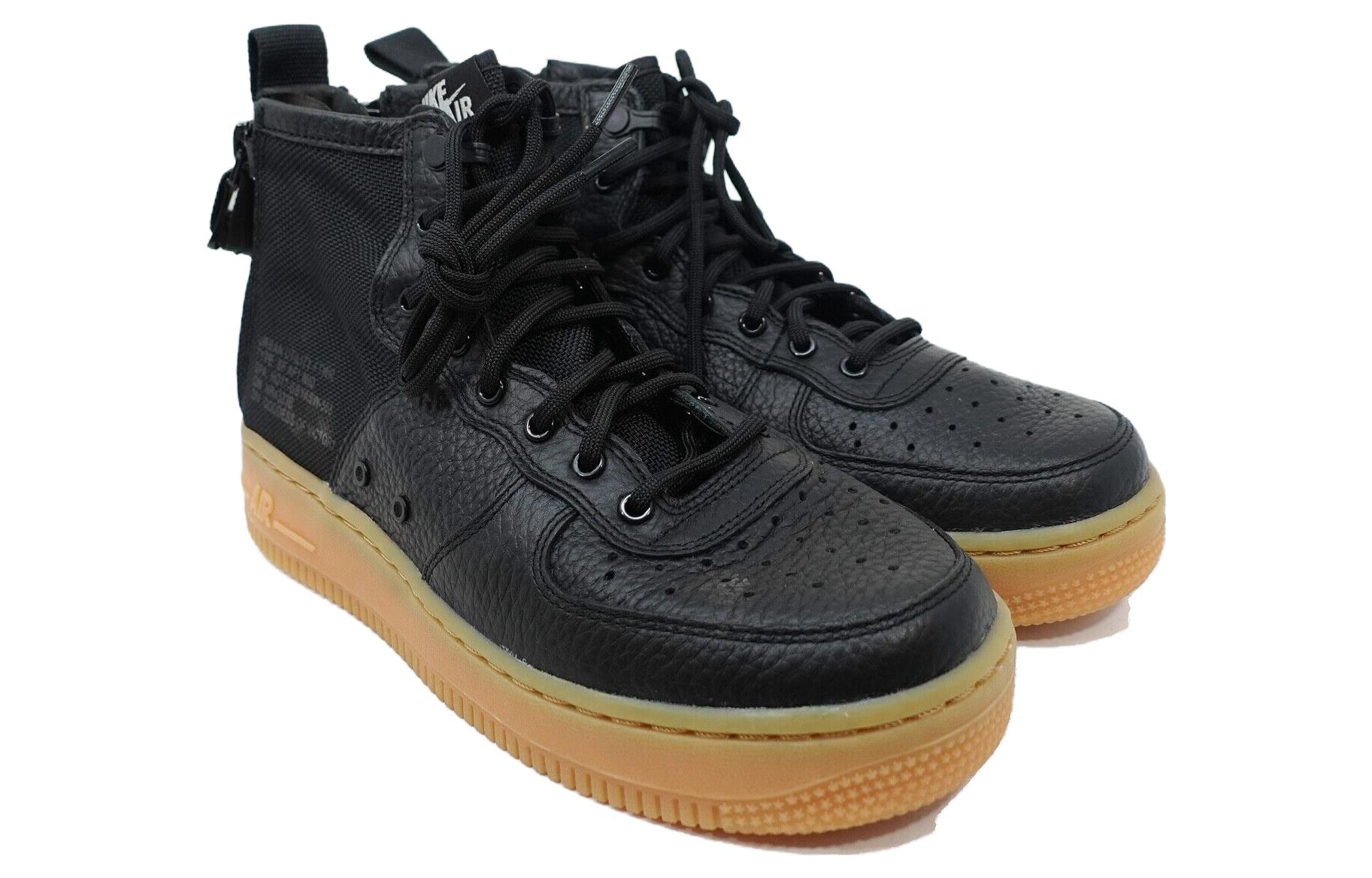 Lookbook Nike Air Force 1 Mid 中筒 板鞋 GS 黑生膠