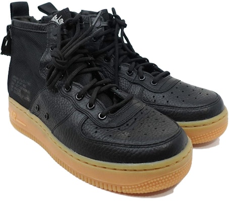 Nike Air Force 1 Mid 中筒 板鞋 GS 黑生膠 Lookbook Nike Air Force 1 Mid 中筒 板鞋 GS 黑生膠
