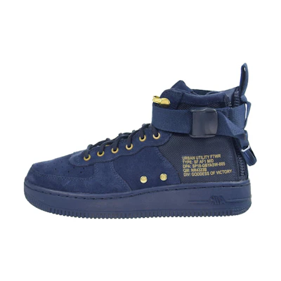 (Youth) Nike SF Air Force 1 Mid 'Obsidian'