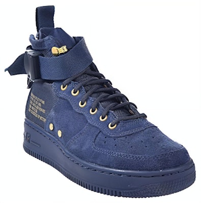 (Youth) Nike SF Air Force 1 Mid 'Obsidian' AJ0424-400 Lookbook (Youth) Nike SF Air Force 1 Mid 'Obsidian' AJ0424-400