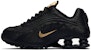 (JR) Nike Shox R4 'Hitam Emas Metalik' BQ4000-004