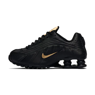 (Youth) Nike Shox R4 'Black Metallic Gold'