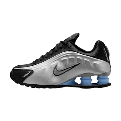 (Youth) Nike Shox R4 'Metallic Silver Psychic Blue'