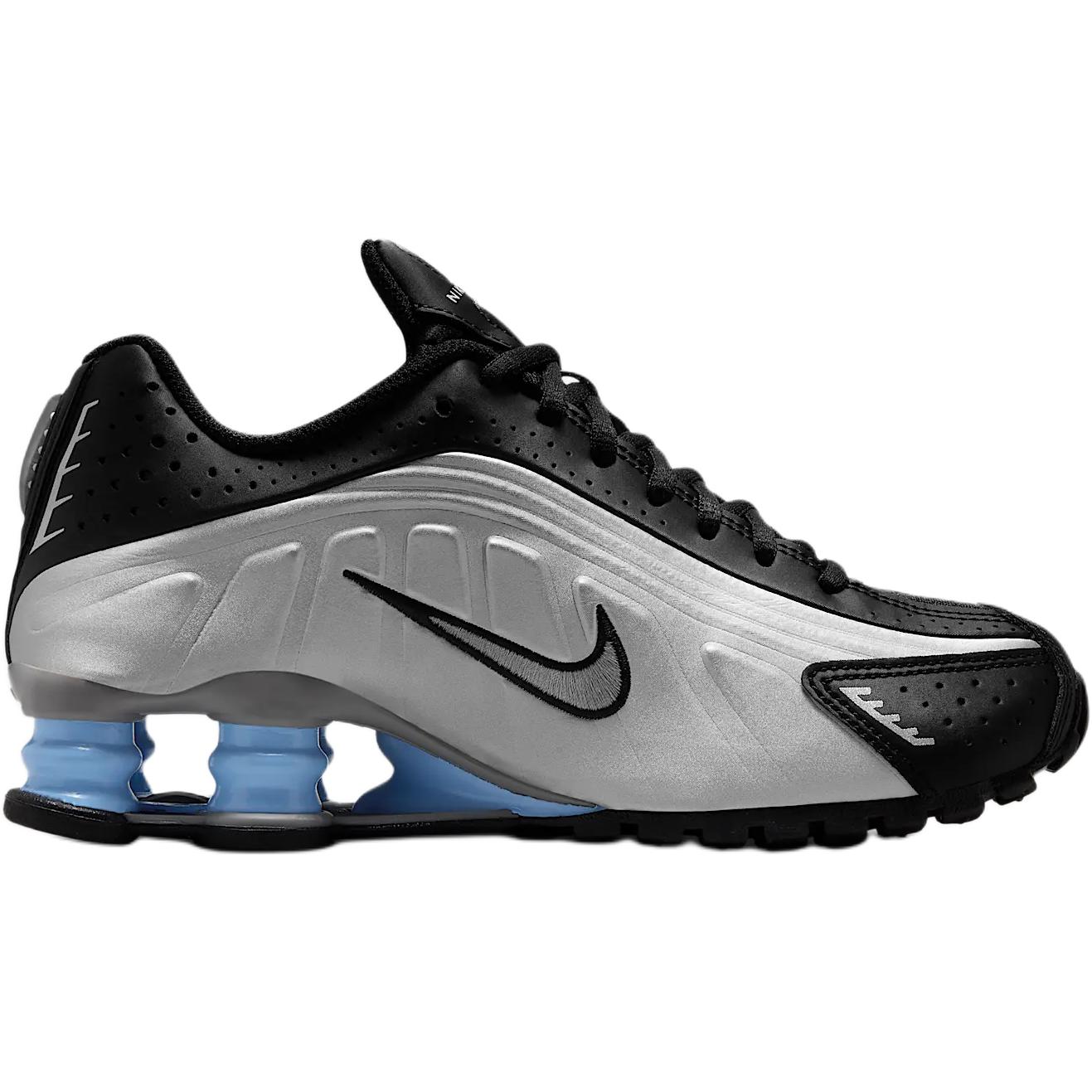 Order (JR) Nike Shox R4 Perak Hitam Biru Psychic CW2626-004