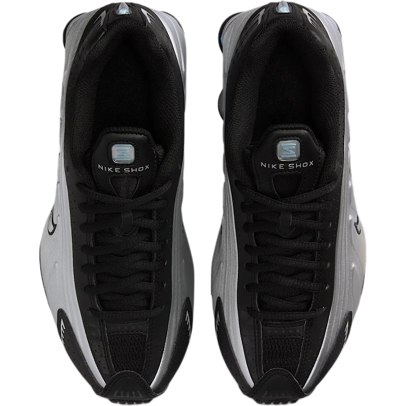 Lookbook (JR) Nike Shox R4 Perak Hitam Biru Psychic CW2626-004