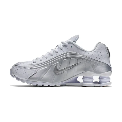 (Youth) Nike Shox R4 'White Metallic Silver'