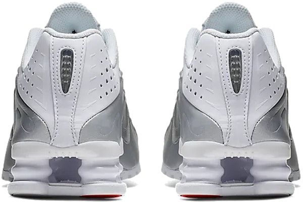 (Youth) Nike Shox R4 'White Metallic Silver' BQ4000-100 Shop (Youth) Nike Shox R4 'White Metallic Silver' BQ4000-100