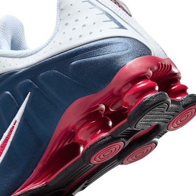(Youth) Nike Shox R4 Running Shoes Midnight Navy/White/Metallic Silver/Gym Red CW2626-400 Cheap (Youth) Nike Shox R4 Running Shoes Midnight Navy/White/Metallic Silver/Gym Red CW2626-400