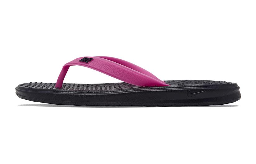 (Youth) Nike Solay Casual Flip-Flops Kid 'Black Purple' 882827-402