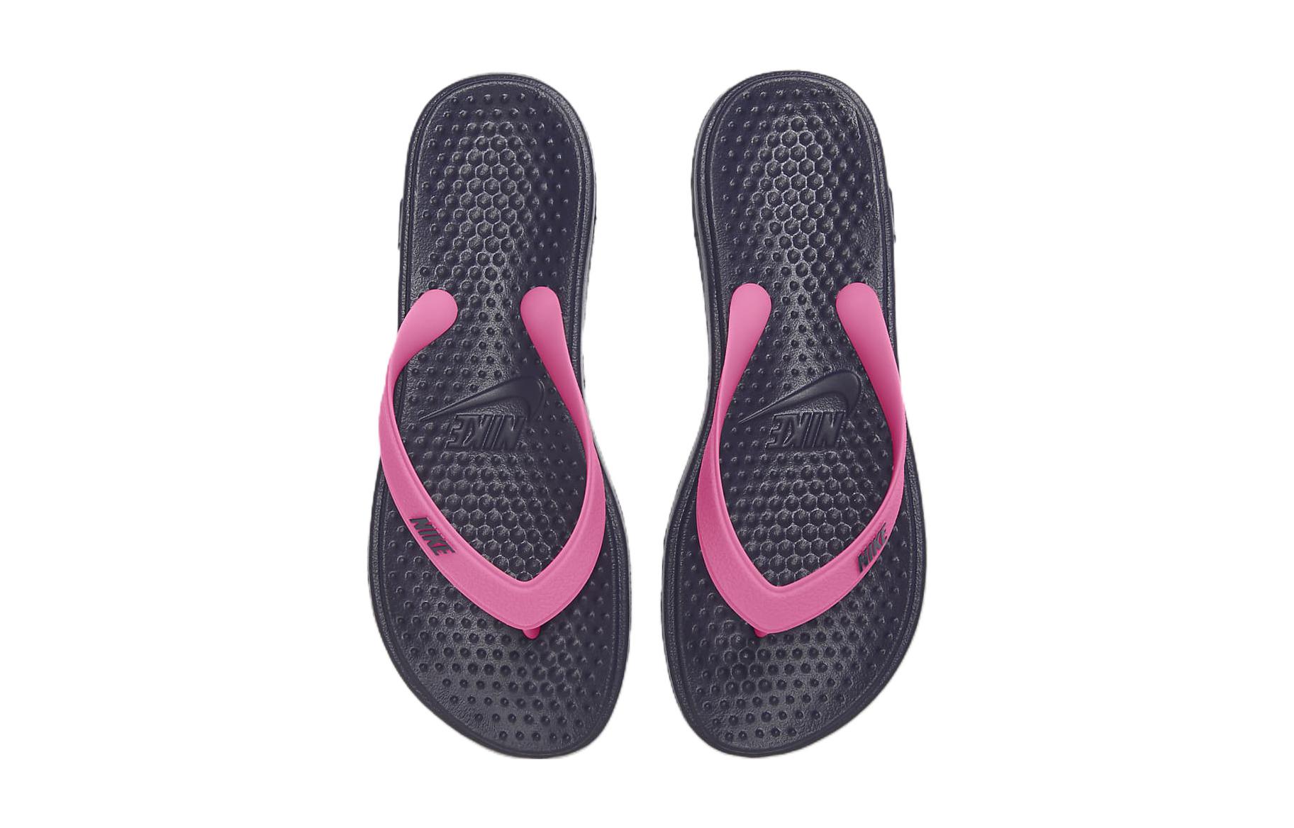 Lookbook (PS) Nike Solay Kasual Flip-Flop Kanak-Kanak 'Hitam Ungu' 882827-402