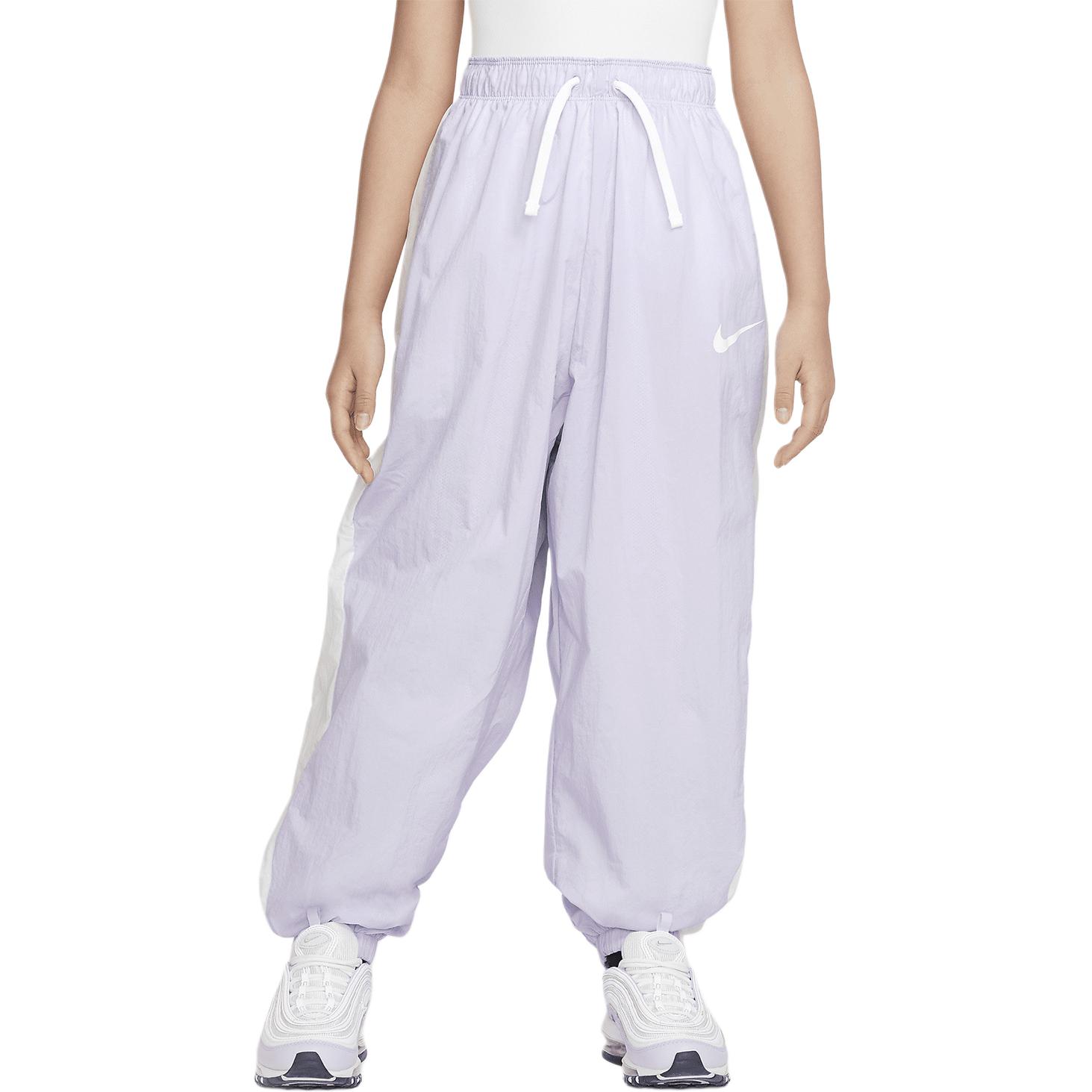 (Youth) Nike Sportswear Classics Knit Joggers Mid-Rise Drawstring Light Purple FB1269-536