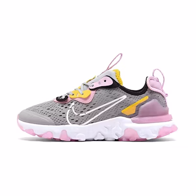 (Youth) Nike Sportswear React Vision Grey/Pink/Yellow