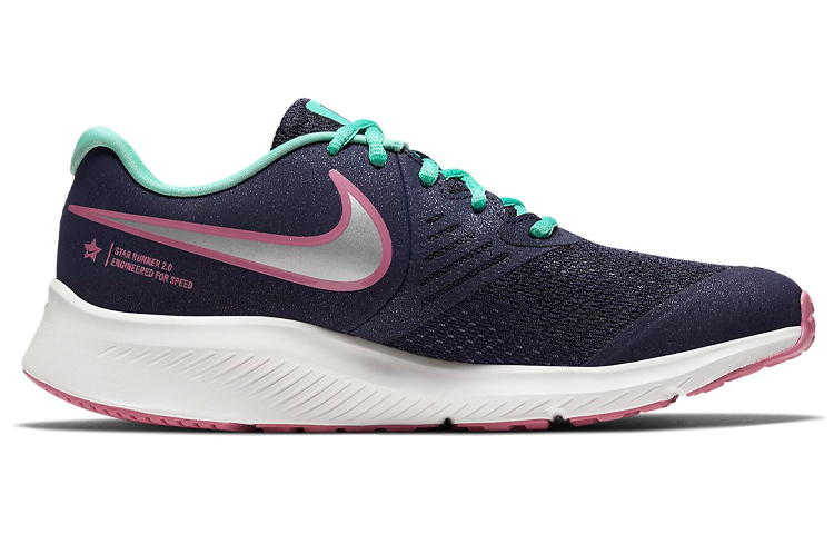 Order (JR) Nike Star Runner 2 ''Schwarz Grün Pink'' CU4644-500