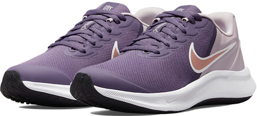 Nike Star Runner 3 減震防滑 低幫 跑步鞋 GS 紫粉 Lookbook Nike Star Runner 3 減震防滑 低幫 跑步鞋 GS 紫粉