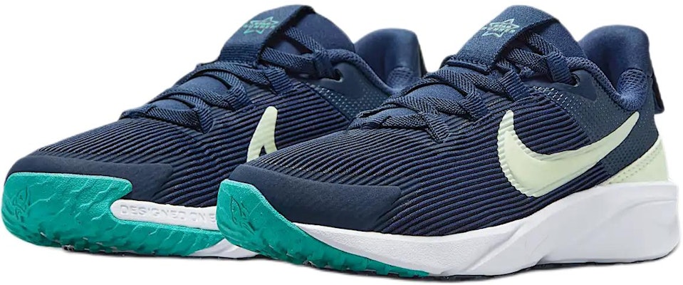 (PS) Nike Star Runner 4 Biru Tua Kaktus Putih Hijau Volt Tint DX7614-409 Lookbook (PS) Nike Star Runner 4 Biru Tua Kaktus Putih Hijau Volt Tint DX7614-409