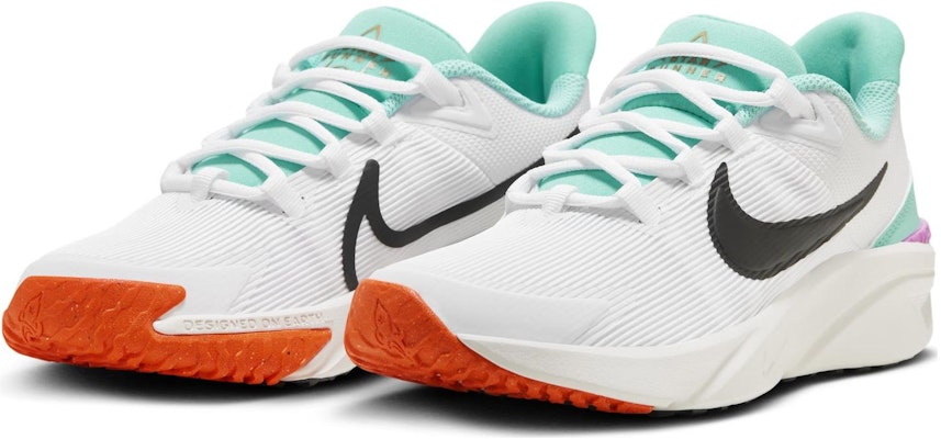 (Youth) Nike Star Runner 4 'White Teal Total Orange' HQ1187-101 Purchase (Youth) Nike Star Runner 4 'White Teal Total Orange' HQ1187-101