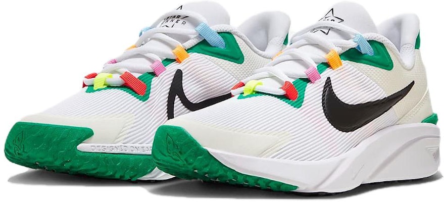 (JR) Nike Star Runner 4 Next Nature 'Putih Hijau Hitam' HM5636-101 Order (JR) Nike Star Runner 4 Next Nature 'Putih Hijau Hitam' HM5636-101