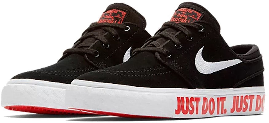(Youth) Nike Stefan Janoski SB 'Just Do It' AQ9956-001 Lookbook (Youth) Nike Stefan Janoski SB 'Just Do It' AQ9956-001