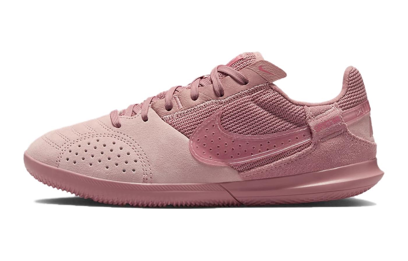 (Youth) Nike Streetgato Jr. GS Pink Low-Top Soccer Shoes for Youth Comfortable Casual. DH7723-602
