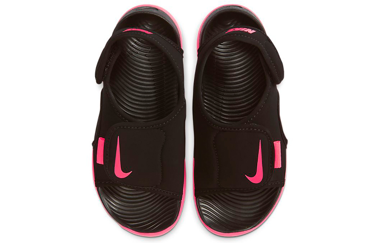 Lookbook 兒童 Nike Sunray Adjust 5 V2 黑粉 涼鞋