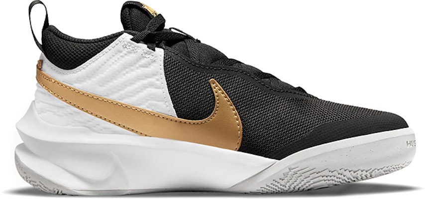 (Youth) Nike Team Hustle D10 'Black Metallic Gold' CW6735-002 Order (Youth) Nike Team Hustle D10 'Black Metallic Gold' CW6735-002
