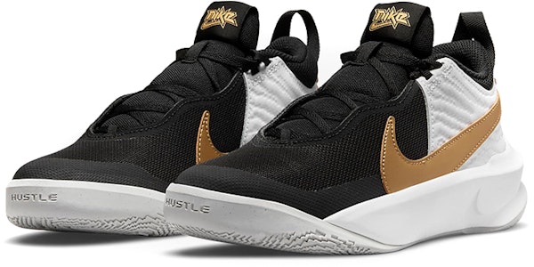 (Youth) Nike Team Hustle D10 'Black Metallic Gold' CW6735-002 Lookbook (Youth) Nike Team Hustle D10 'Black Metallic Gold' CW6735-002