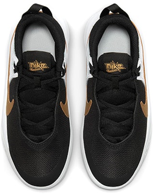 (Youth) Nike Team Hustle D10 'Black Metallic Gold' CW6735-002 Shop (Youth) Nike Team Hustle D10 'Black Metallic Gold' CW6735-002
