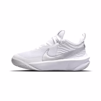 (Youth) Nike Team Hustle D10 'White Metallic Silver'