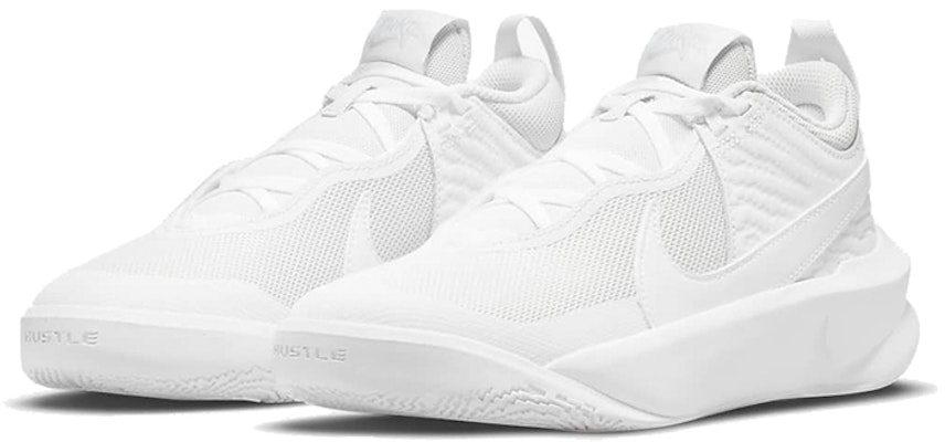 (Youth) Nike Team Hustle D10 'White Photon Dust' CW6735-101 Lookbook (Youth) Nike Team Hustle D10 'White Photon Dust' CW6735-101