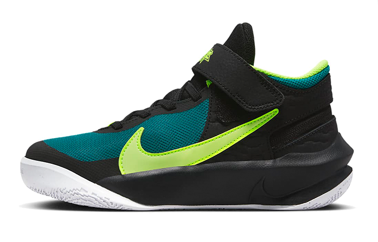 Buy (JR) 耐克团队Hustle D10 FlyEase '黑色亮翠绿电光' DD7303-012