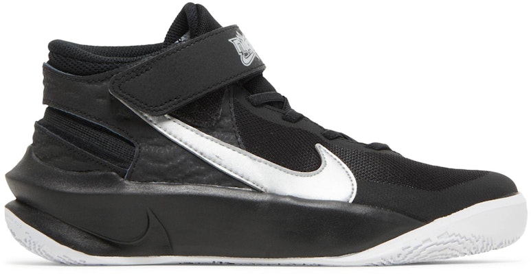 (Youth) Nike Team Hustle D10 FlyEase 'Black Metallic Silver' DD7303-004 Buy (Youth) Nike Team Hustle D10 FlyEase 'Black Metallic Silver' DD7303-004