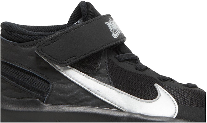 (Youth) Nike Team Hustle D10 FlyEase 'Black Metallic Silver' DD7303-004 Order (Youth) Nike Team Hustle D10 FlyEase 'Black Metallic Silver' DD7303-004