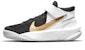 (Youth) Nike Team Hustle D10 FlyEase 'Black White Metallic Gold' DD7303-002
