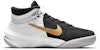 (Youth) Nike Team Hustle D10 FlyEase 'Black White Metallic Gold' DD7303-002