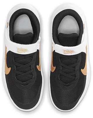 (Youth) Nike Team Hustle D10 FlyEase 'Black White Metallic Gold' DD7303-002 Shop (Youth) Nike Team Hustle D10 FlyEase 'Black White Metallic Gold' DD7303-002