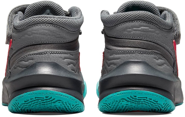 (Youth) Nike Team Hustle D10 FlyEase 'Smoke Grey Washed Teal Siren Red' DD7303-008 Shop (Youth) Nike Team Hustle D10 FlyEase 'Smoke Grey Washed Teal Siren Red' DD7303-008