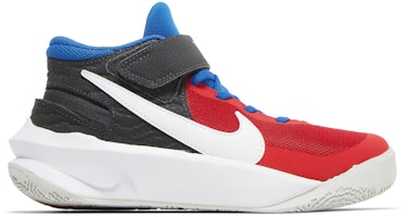 (Youth) Nike Team Hustle D10 FlyEase 'University Red Game Royal' DD7303-005 (Youth) Nike Team Hustle D10 FlyEase 'University Red Game Royal' DD7303-005