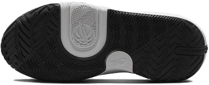 大童 Nike Team Hustle D 11 GS 防滑減震 低筒 兒童籃球鞋 黑白 1